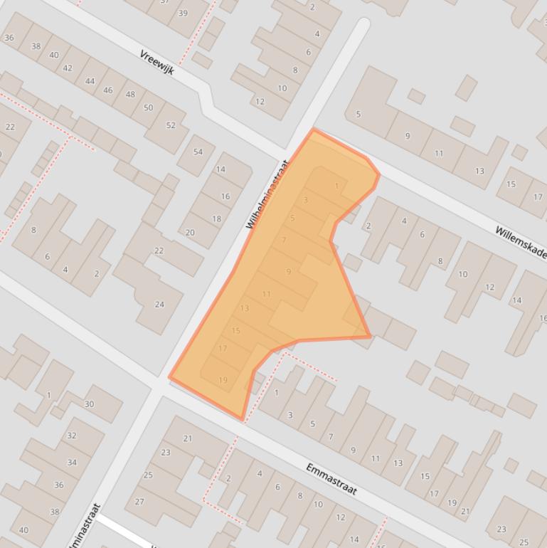 Kaart van postcodegebied 2161PG.