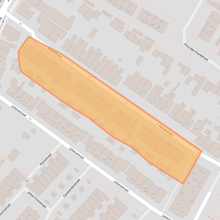 Kaart van postcodegebied 2161PP.