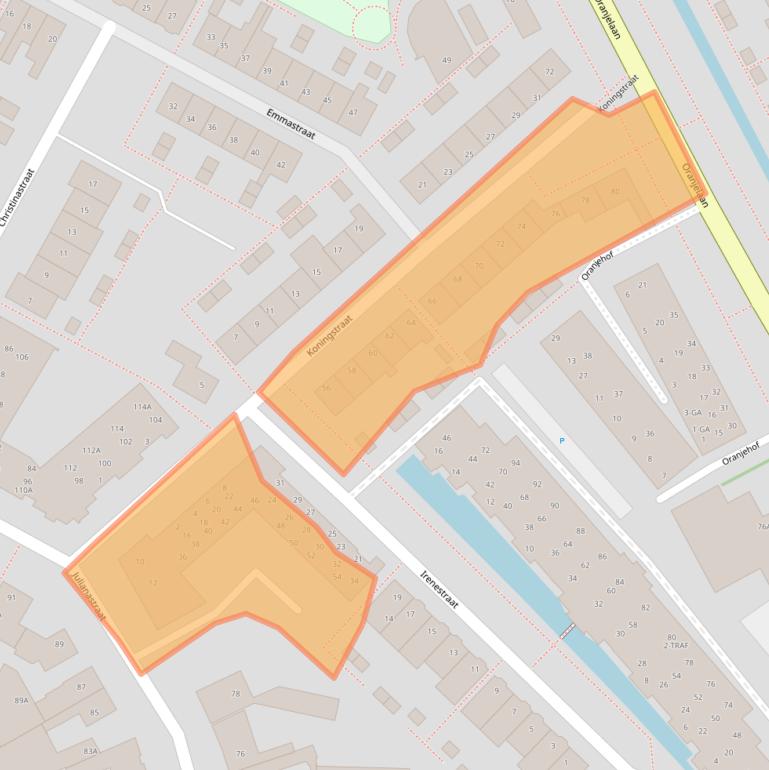 Kaart van postcodegebied 2161PV.