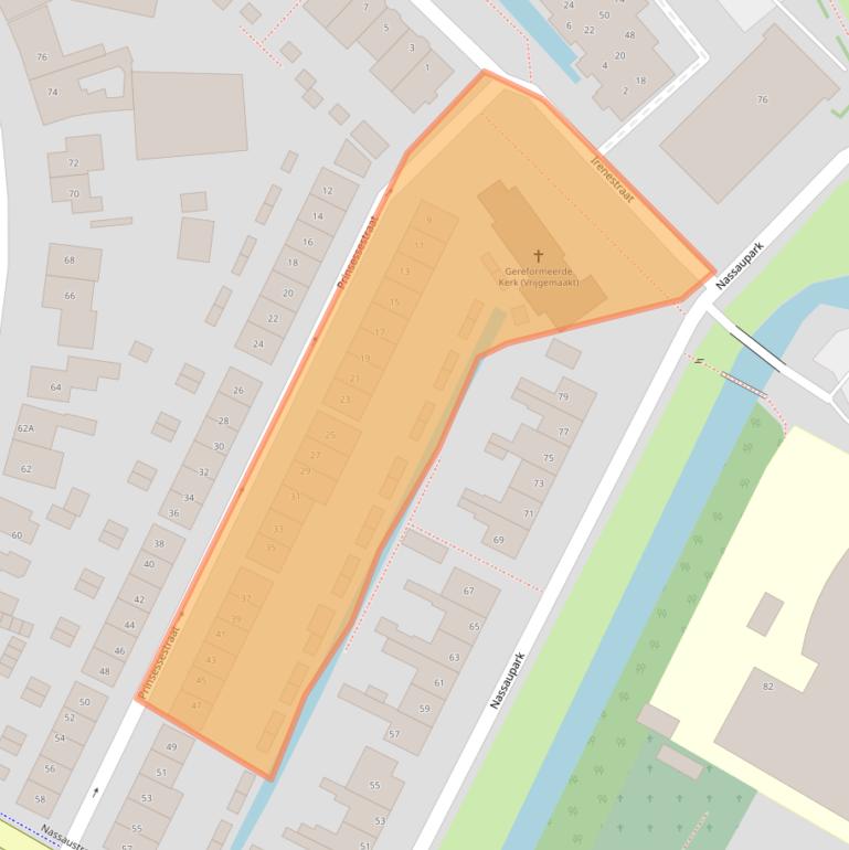 Kaart van postcodegebied 2161RL.