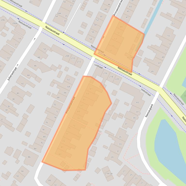 Kaart van postcodegebied 2161RM.