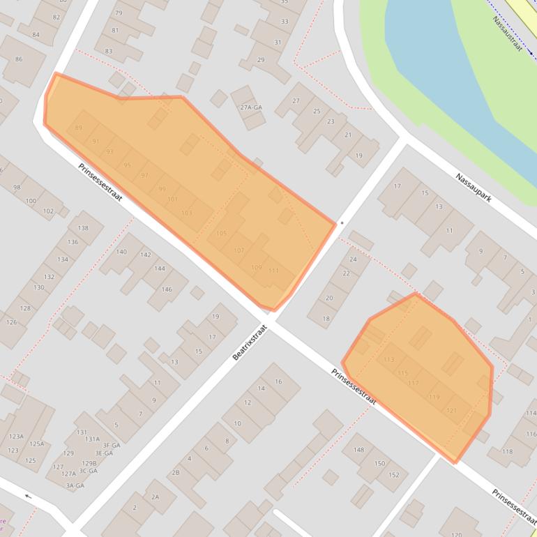 Kaart van postcodegebied 2161RN.