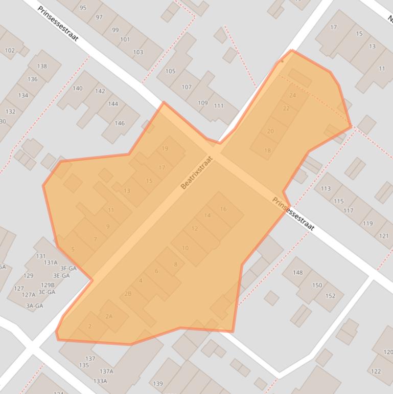 Kaart van postcodegebied 2161RV.