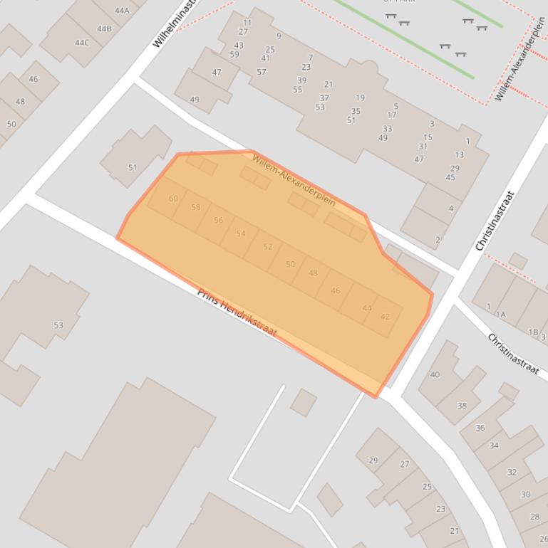 Kaart van postcodegebied 2161SG.