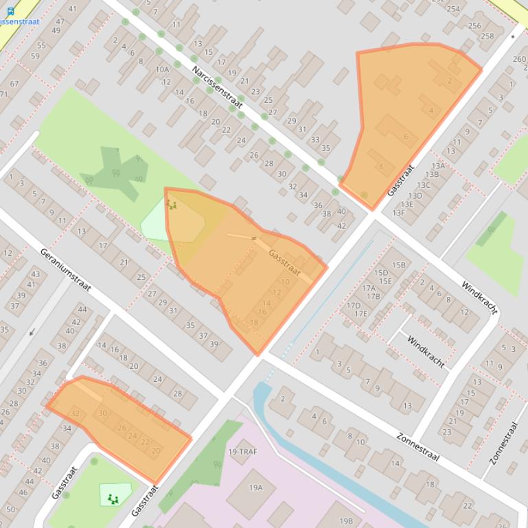 Kaart van postcodegebied 2161WC.