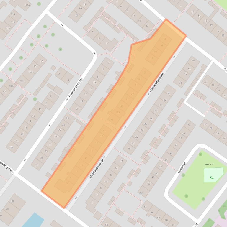 Kaart van postcodegebied 2161WH.