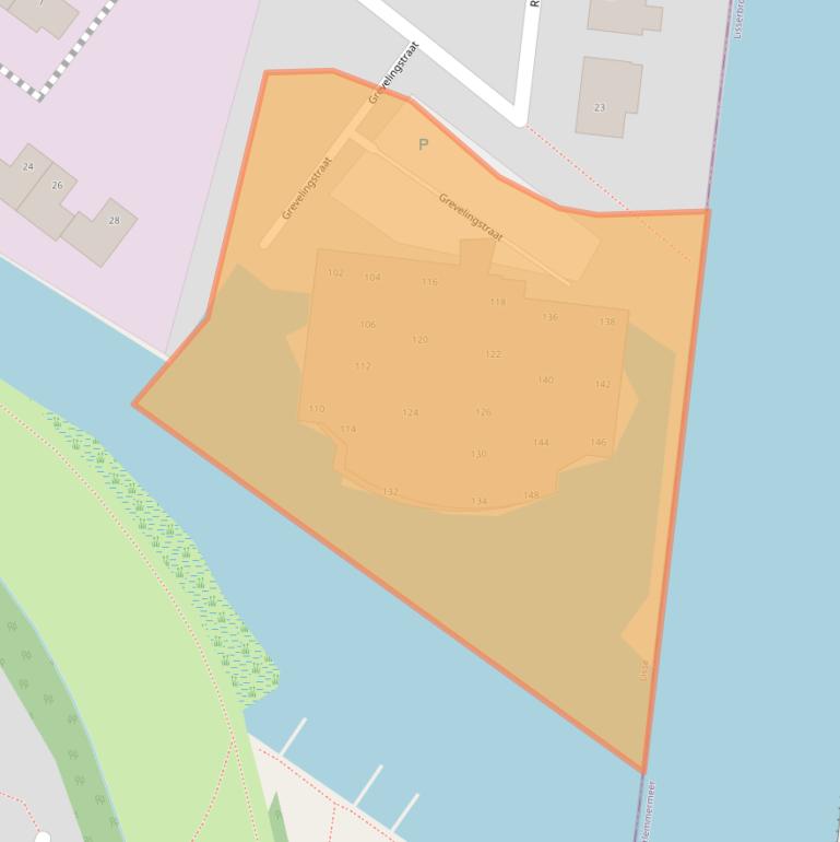 Kaart van postcodegebied 2161WX.