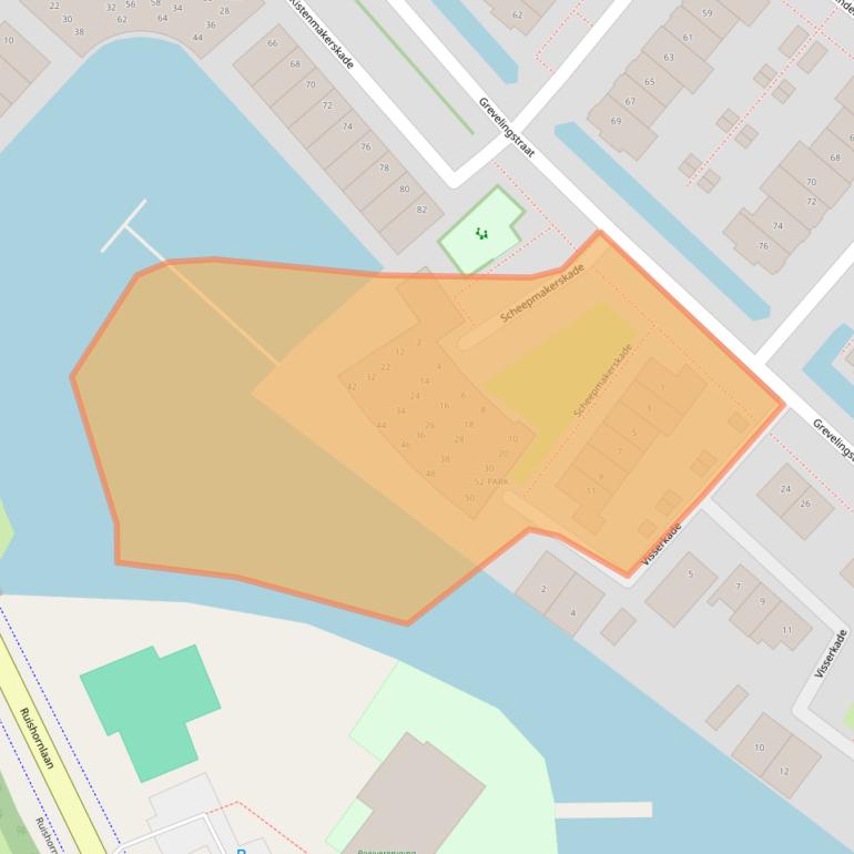 Kaart van postcodegebied 2161XS.