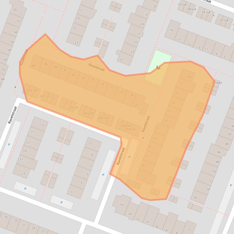 Kaart van postcodegebied 2162AR.