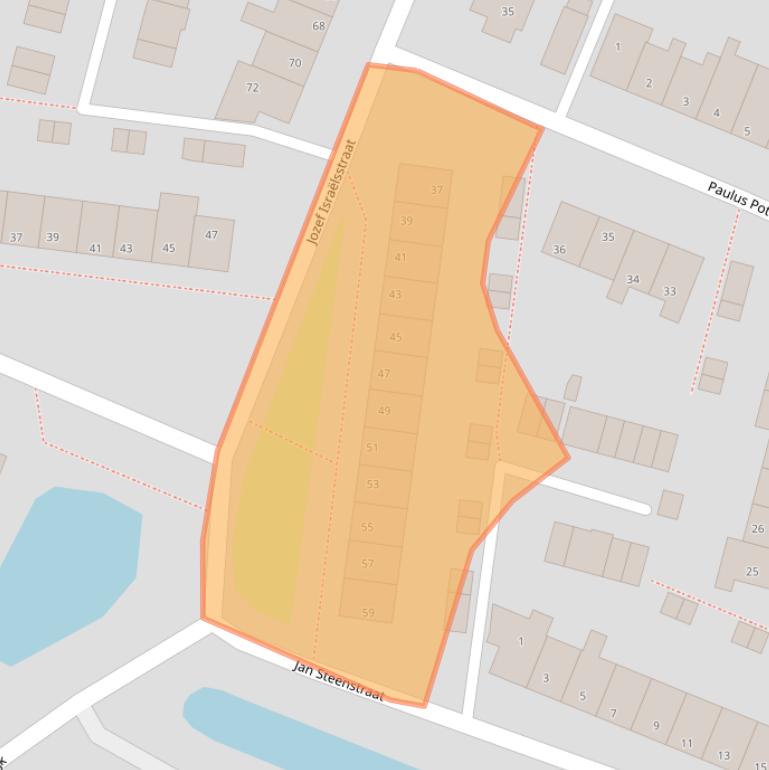 Kaart van postcodegebied 2162CB.