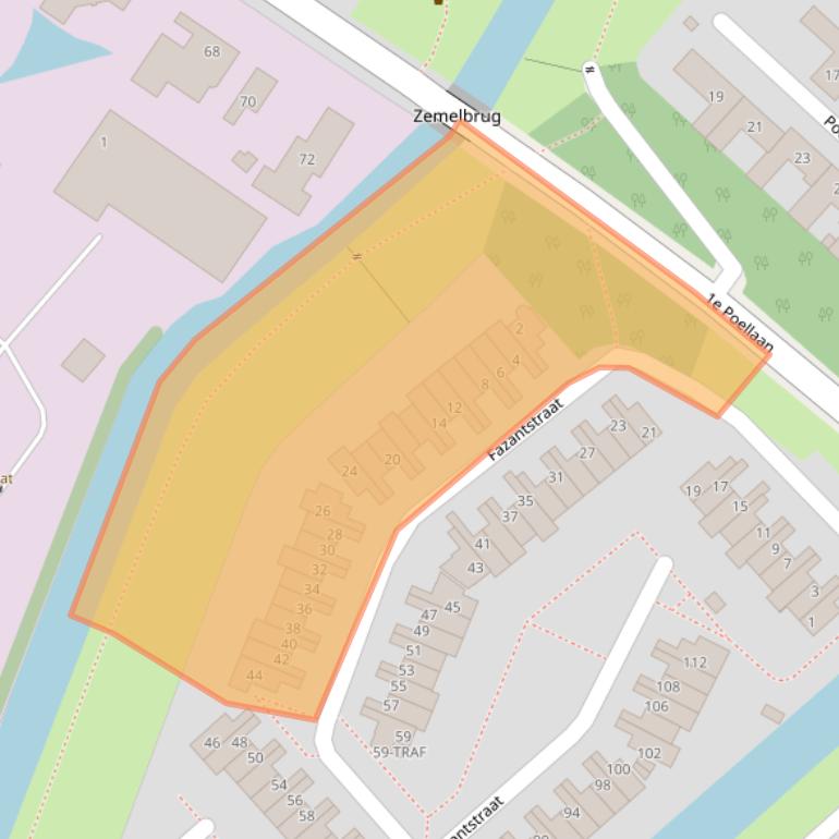 Kaart van postcodegebied 2162GL.