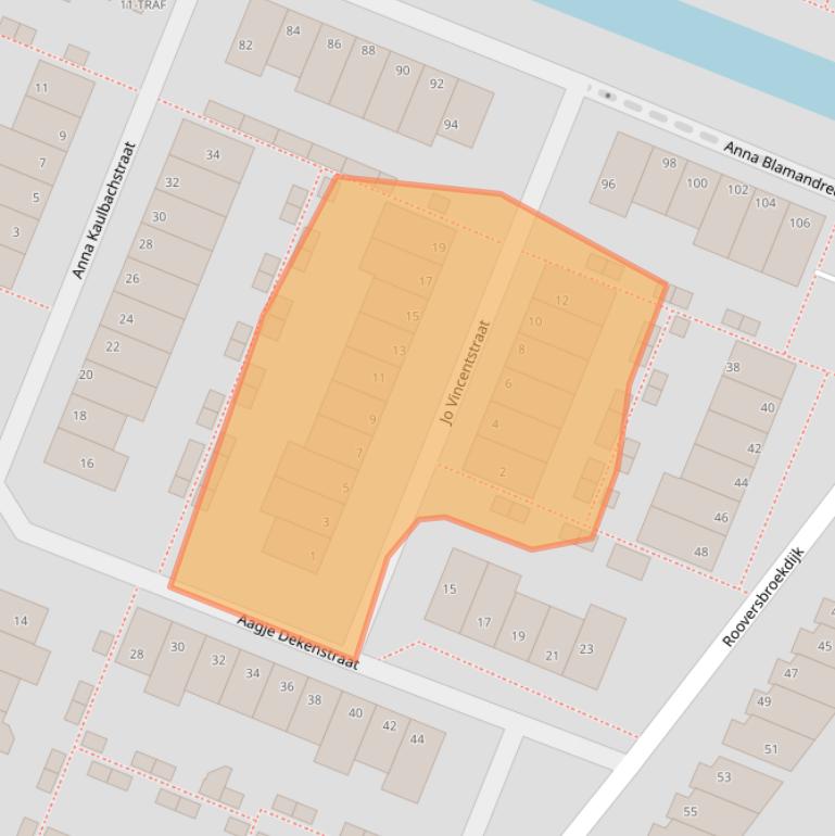 Kaart van postcodegebied 2162KL.