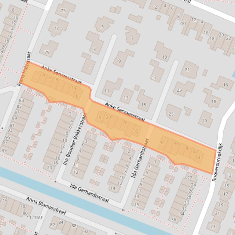 Kaart van postcodegebied 2162KP.