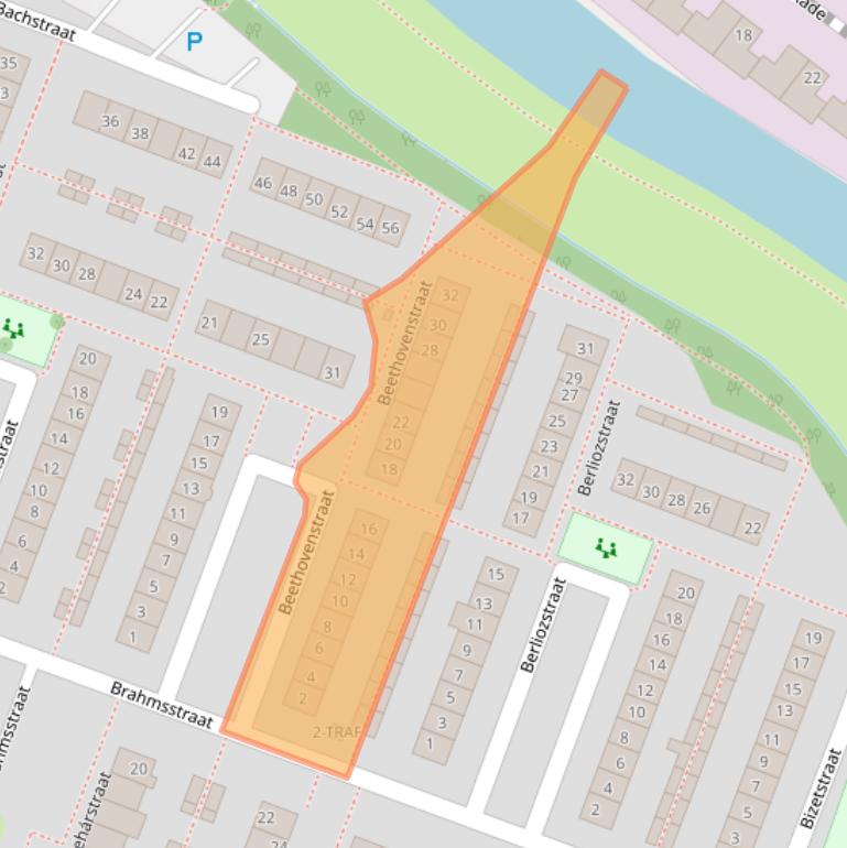 Kaart van postcodegebied 2162VH.