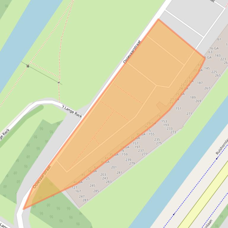 Kaart van postcodegebied 2162XC.