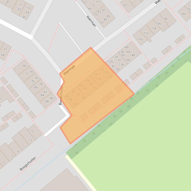 Kaart van postcodegebied 2163BM.