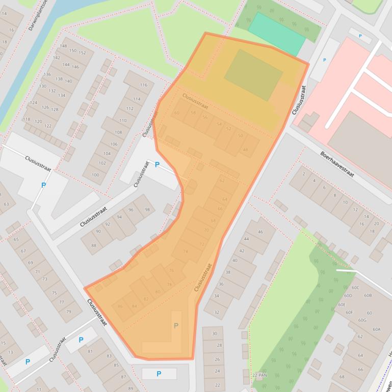 Kaart van postcodegebied 2163JH.