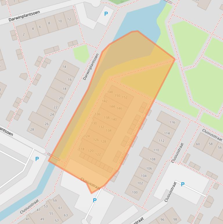 Kaart van postcodegebied 2163JK.