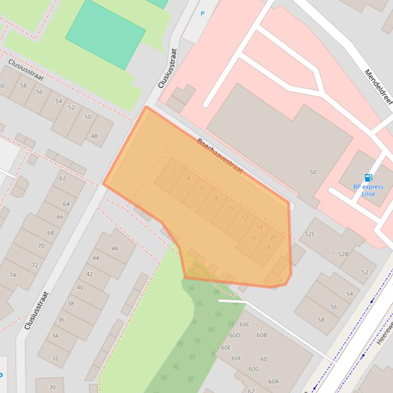 Kaart van postcodegebied 2163JN.