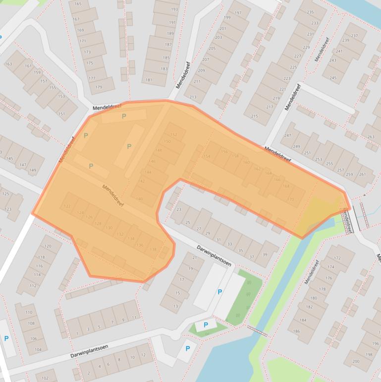 Kaart van postcodegebied 2163KP.