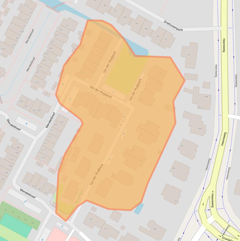 Kaart van postcodegebied 2163VL.