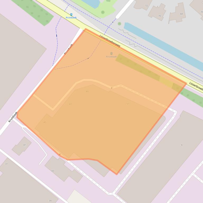 Kaart van postcodegebied 2165AZ.