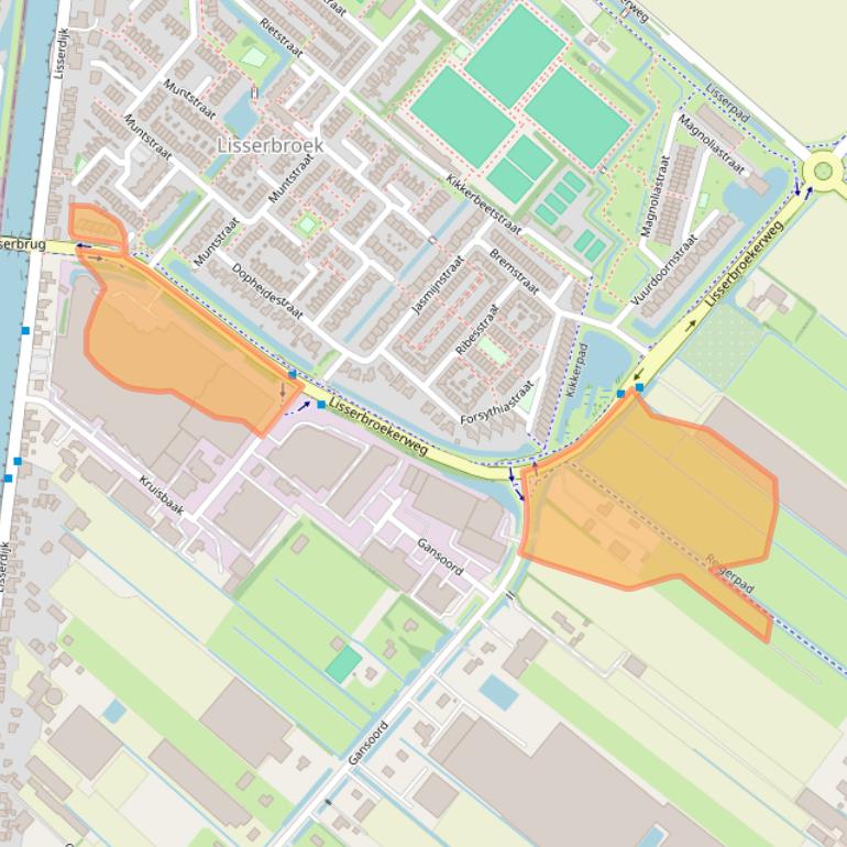 Kaart van postcodegebied 2165BG.