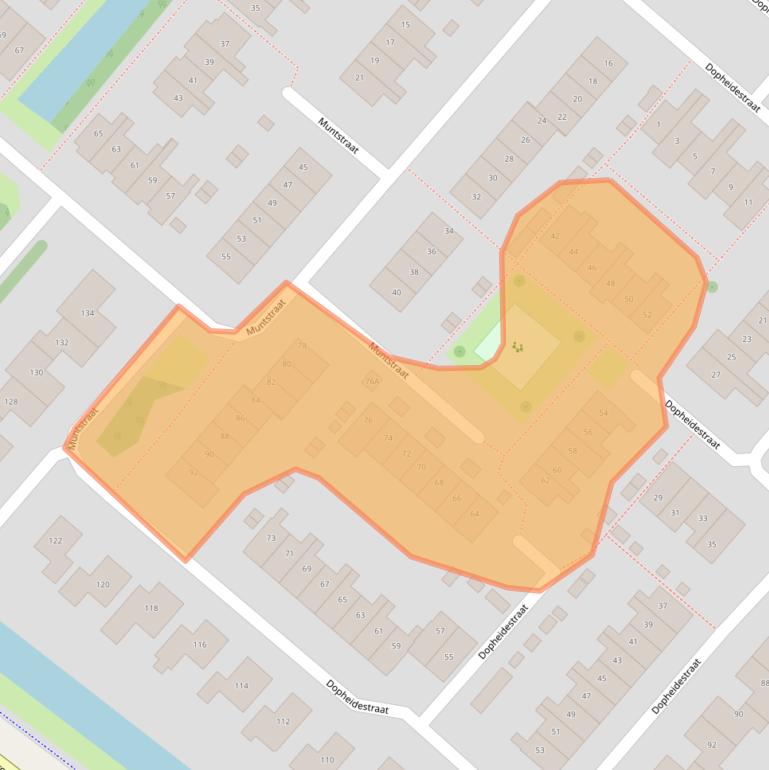 Kaart van postcodegebied 2165VK.