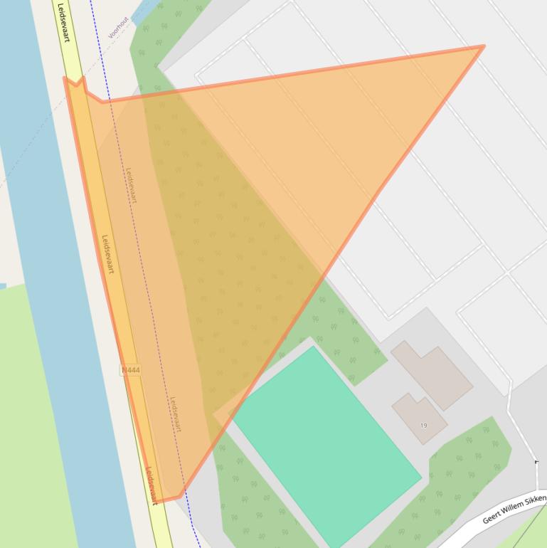 Kaart van postcodegebied 2171AP.