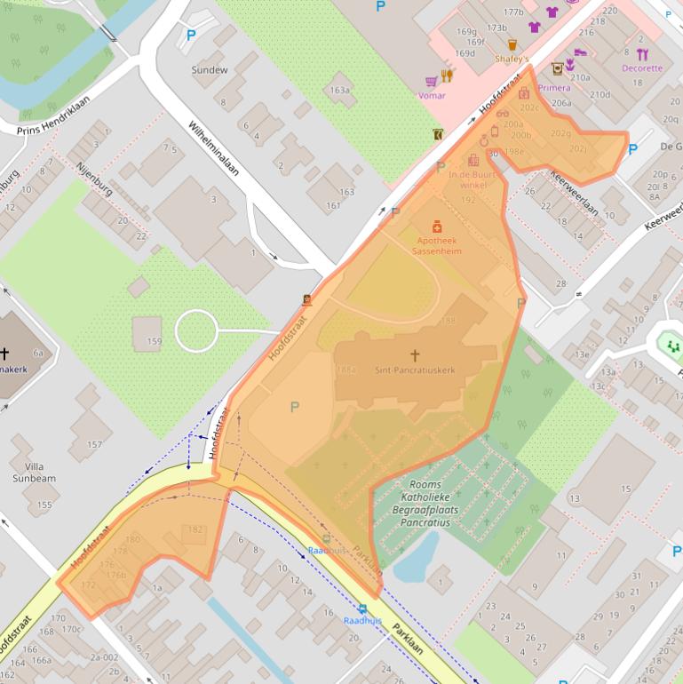 Kaart van postcodegebied 2171BM.