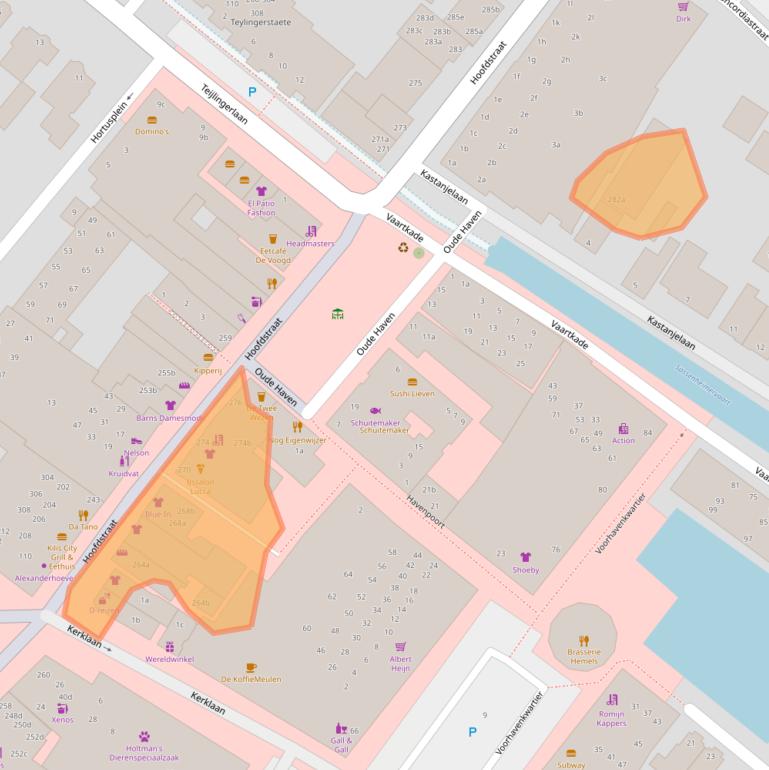 Kaart van postcodegebied 2171BR.