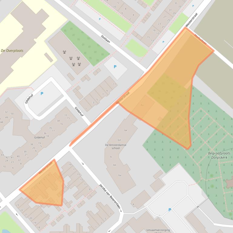 Kaart van postcodegebied 2171CH.