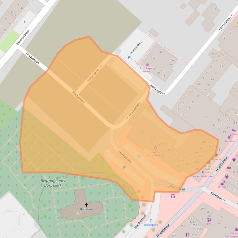 Kaart van postcodegebied 2171CK.