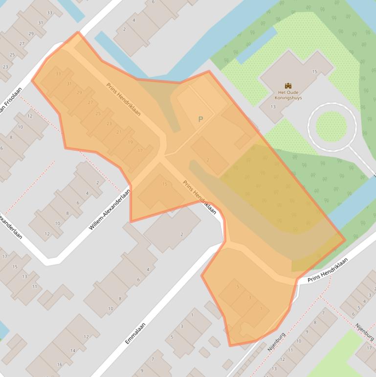 Kaart van postcodegebied 2171CL.