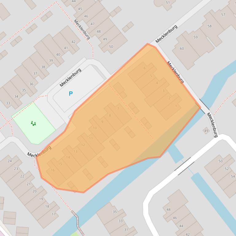 Kaart van postcodegebied 2171DS.