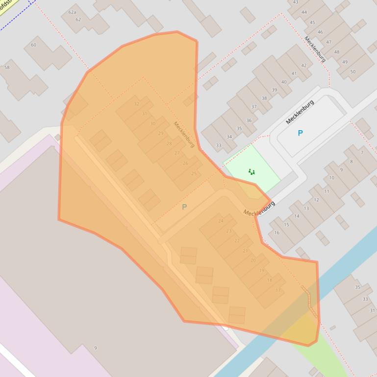 Kaart van postcodegebied 2171DT.