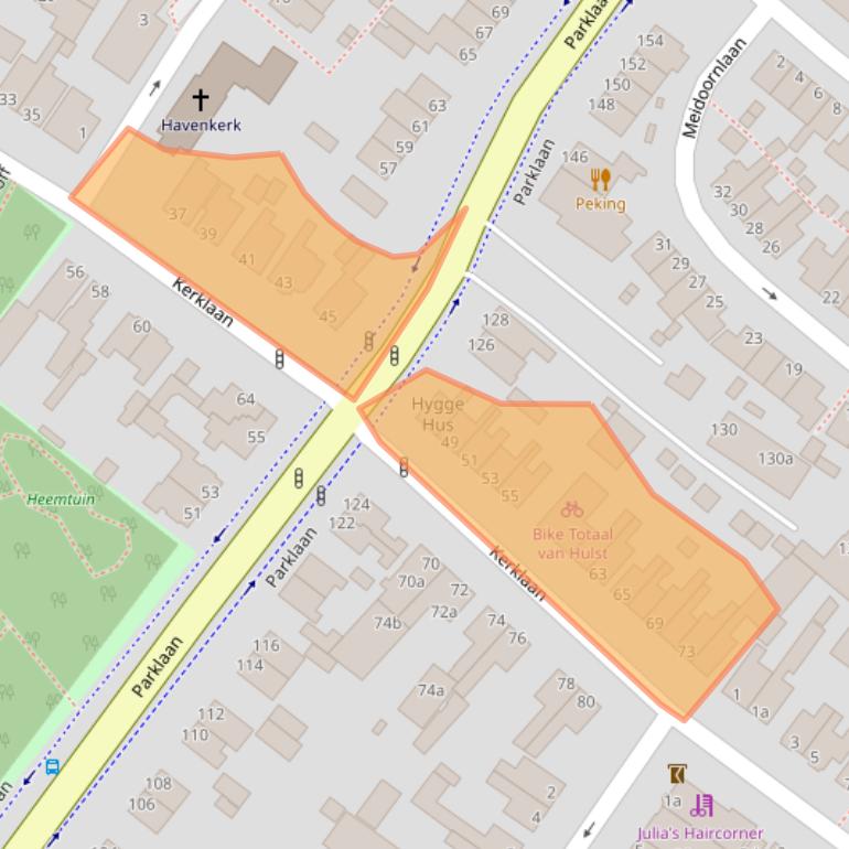 Kaart van postcodegebied 2171GB.