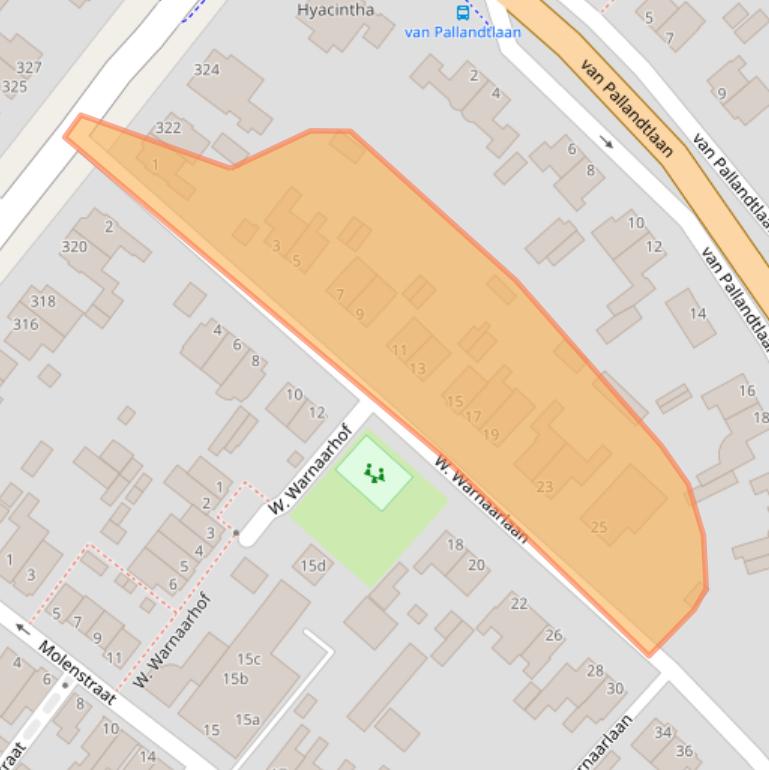 Kaart van postcodegebied 2171HA.