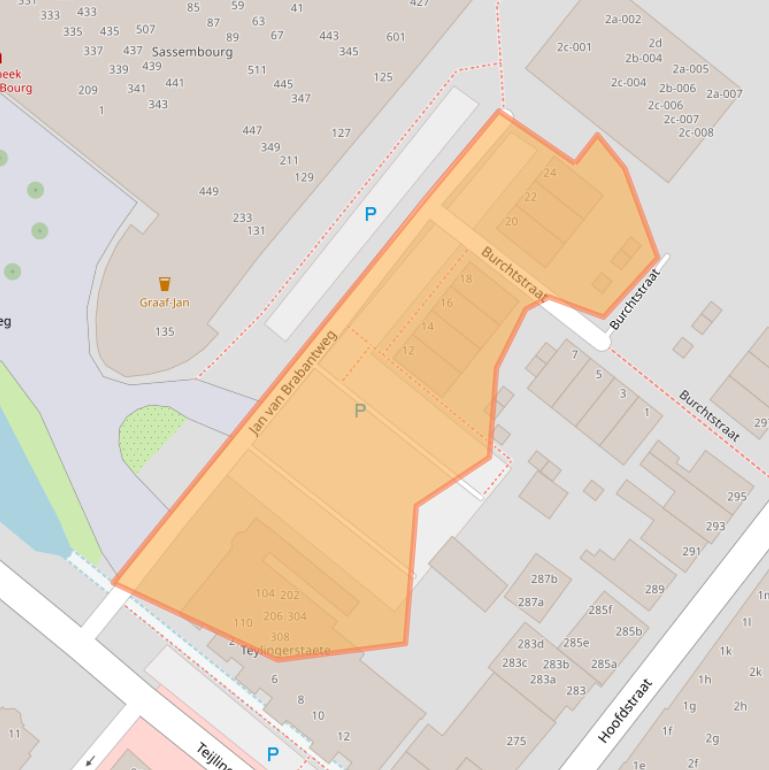 Kaart van postcodegebied 2171HD.