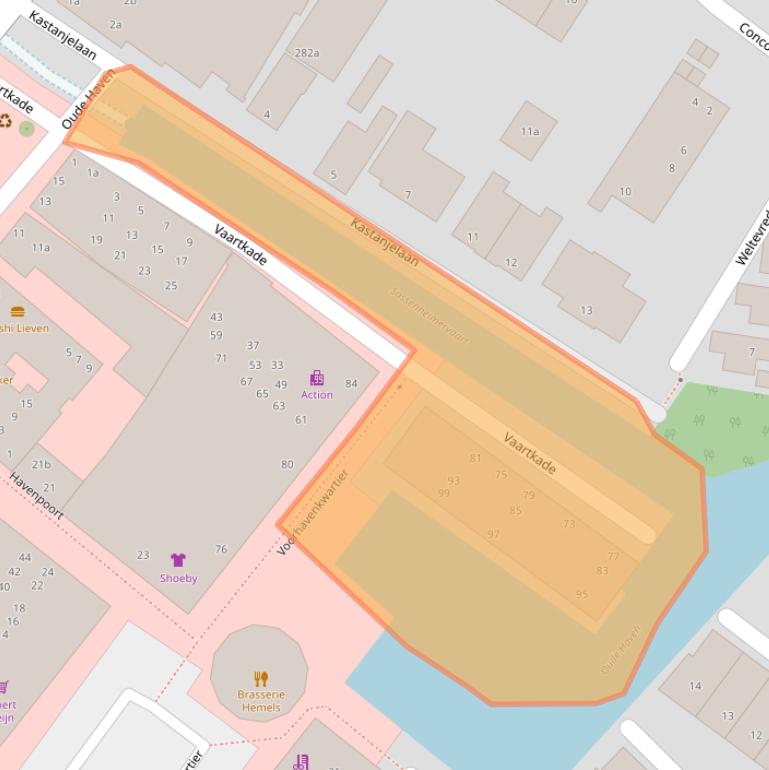 Kaart van postcodegebied 2171HV.