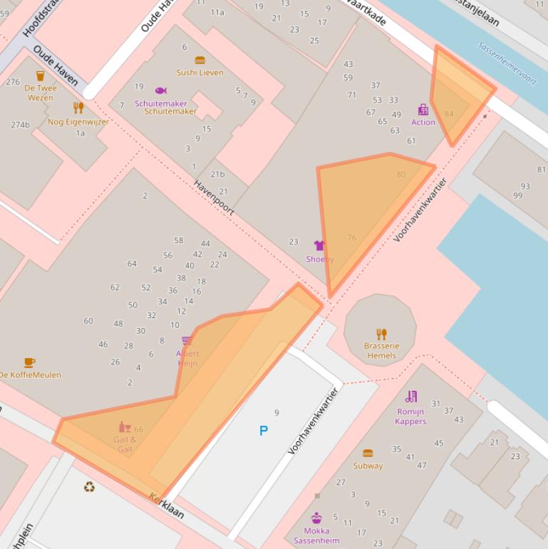 Kaart van postcodegebied 2171HZ.