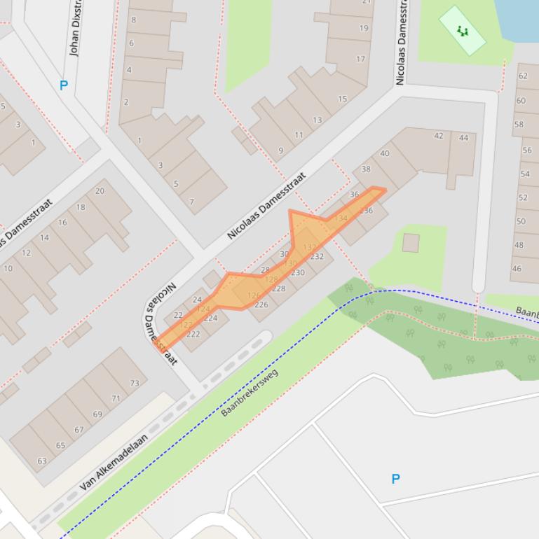 Kaart van postcodegebied 2171KC.