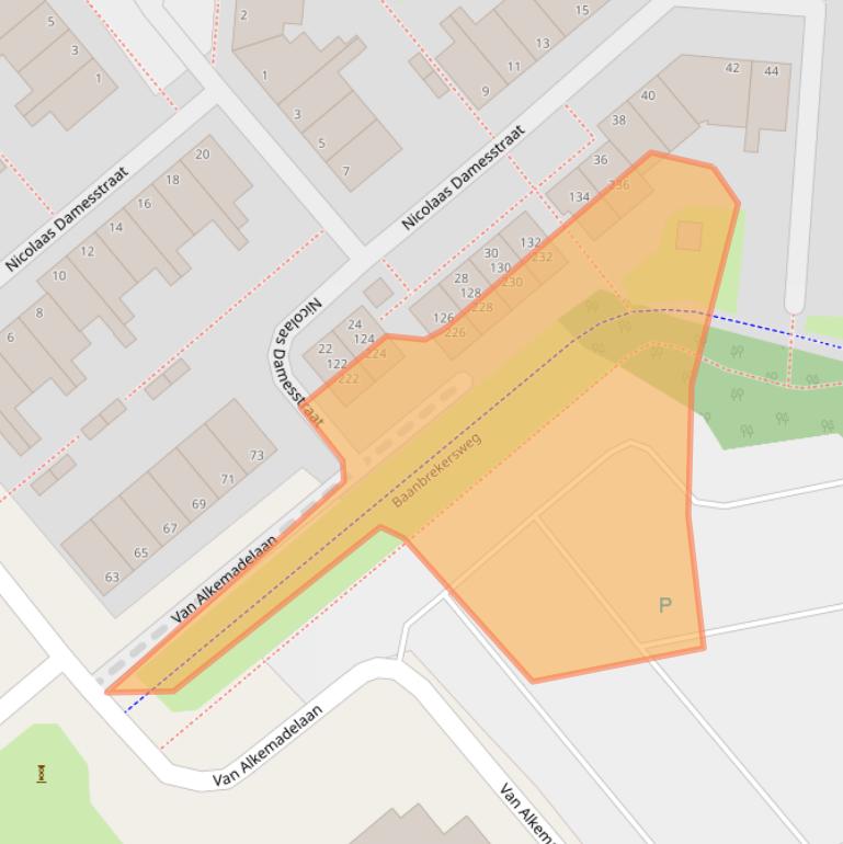 Kaart van postcodegebied 2171KD.