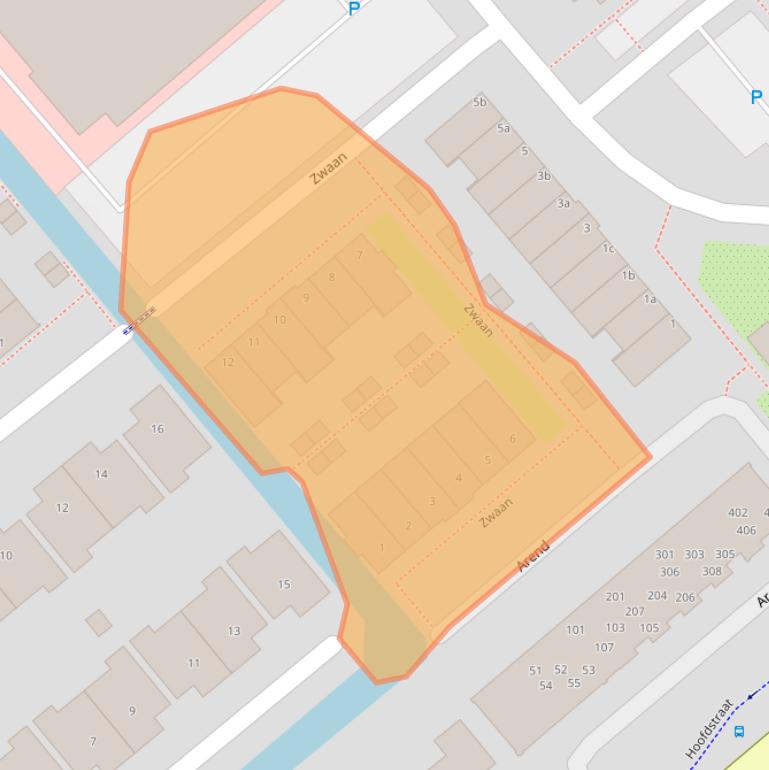 Kaart van postcodegebied 2171KP.