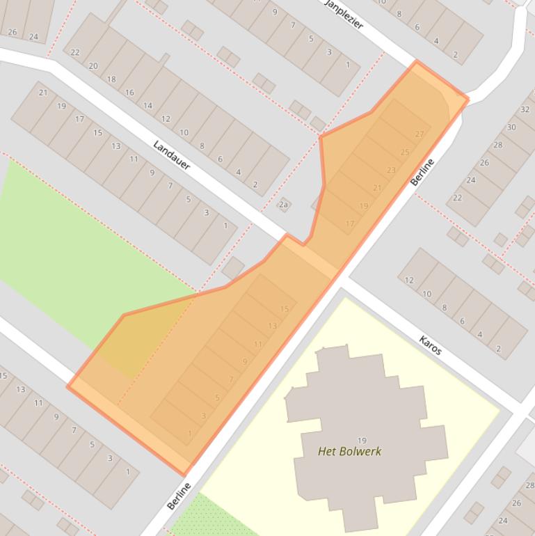 Kaart van postcodegebied 2171ME.