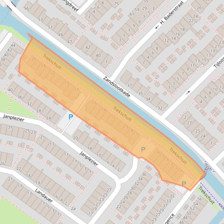 Kaart van postcodegebied 2171MH.