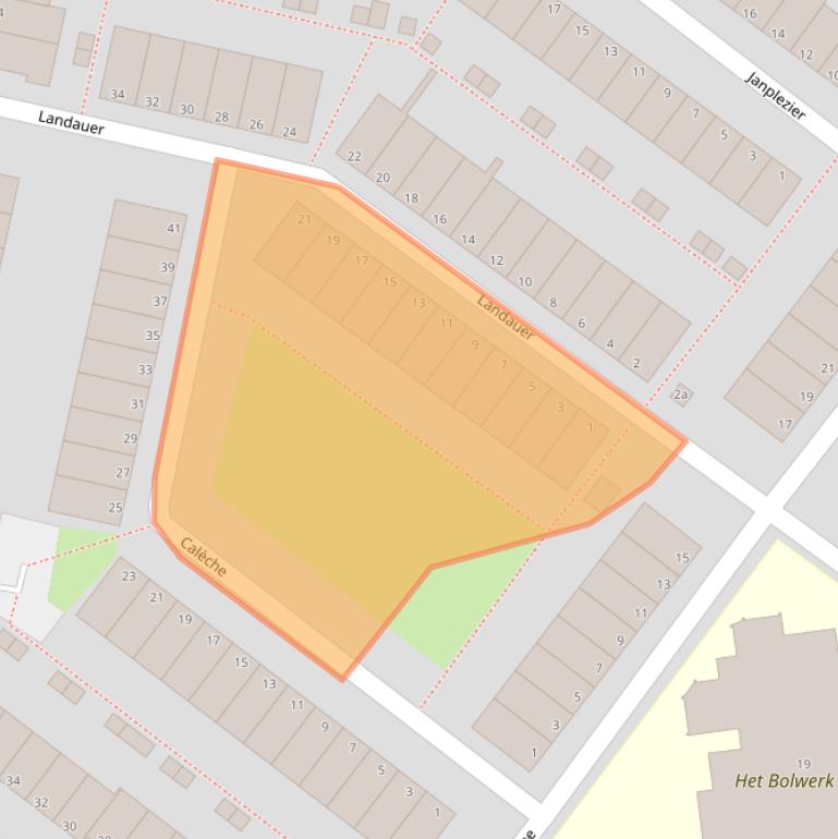 Kaart van postcodegebied 2171ML.