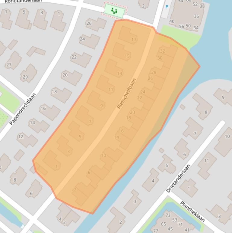 Kaart van postcodegebied 2171NM.