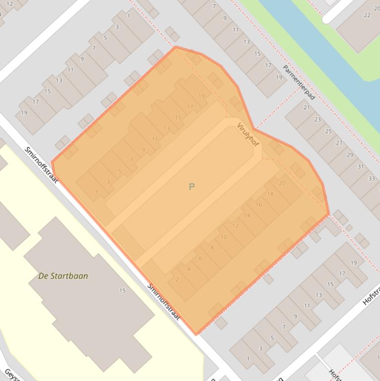 Kaart van postcodegebied 2171NR.