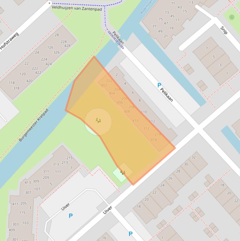 Kaart van postcodegebied 2171PM.